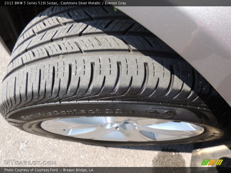 Cashmere Silver Metallic / Everest Gray 2013 BMW 5 Series 528i Sedan