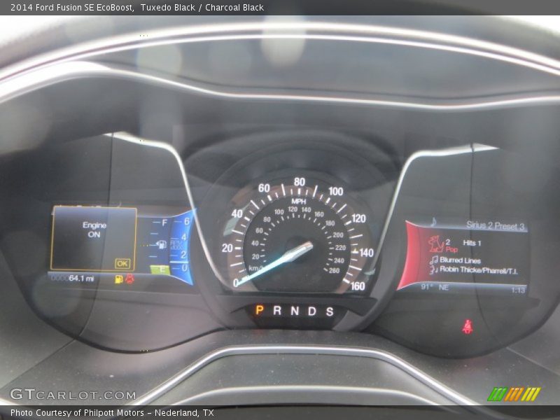 Tuxedo Black / Charcoal Black 2014 Ford Fusion SE EcoBoost