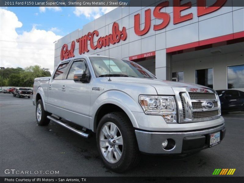 Sterling Grey Metallic / Steel Gray 2011 Ford F150 Lariat SuperCrew