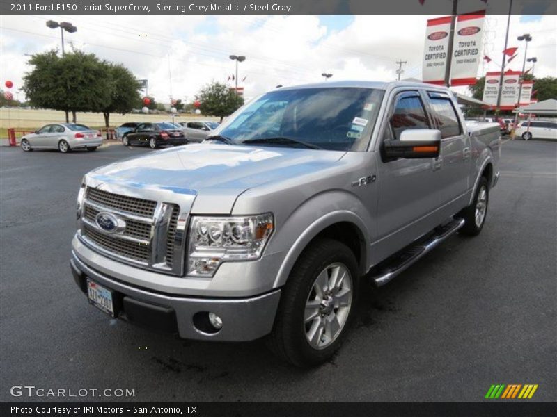 Sterling Grey Metallic / Steel Gray 2011 Ford F150 Lariat SuperCrew