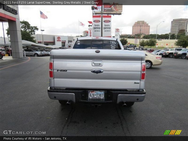 Sterling Grey Metallic / Steel Gray 2011 Ford F150 Lariat SuperCrew