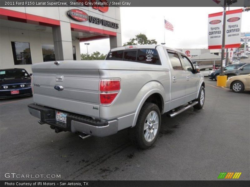 Sterling Grey Metallic / Steel Gray 2011 Ford F150 Lariat SuperCrew