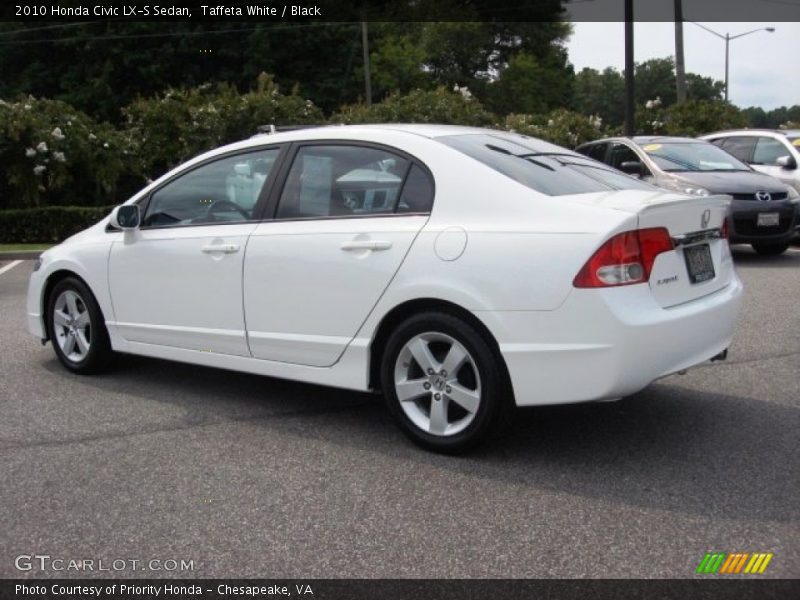 Taffeta White / Black 2010 Honda Civic LX-S Sedan