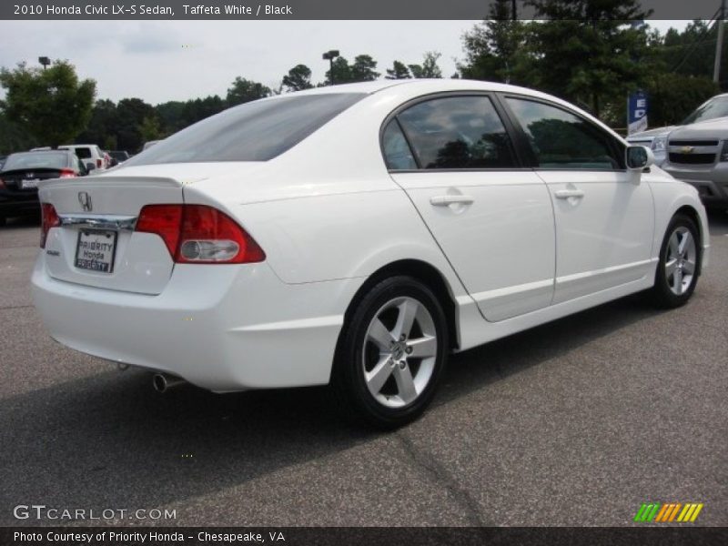 Taffeta White / Black 2010 Honda Civic LX-S Sedan