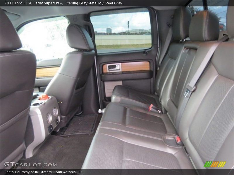 Sterling Grey Metallic / Steel Gray 2011 Ford F150 Lariat SuperCrew