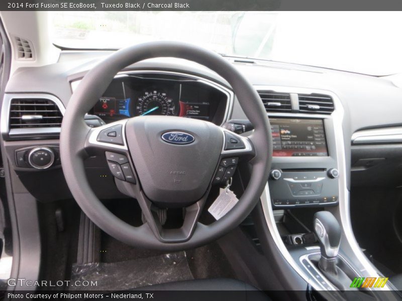 Tuxedo Black / Charcoal Black 2014 Ford Fusion SE EcoBoost