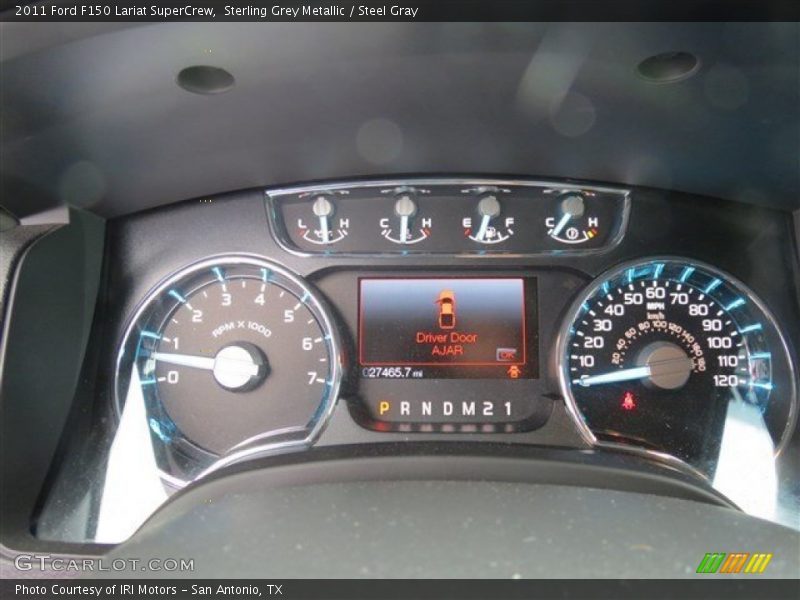 Sterling Grey Metallic / Steel Gray 2011 Ford F150 Lariat SuperCrew