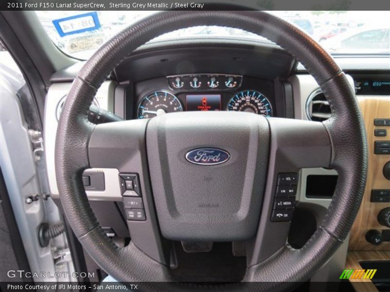 Sterling Grey Metallic / Steel Gray 2011 Ford F150 Lariat SuperCrew