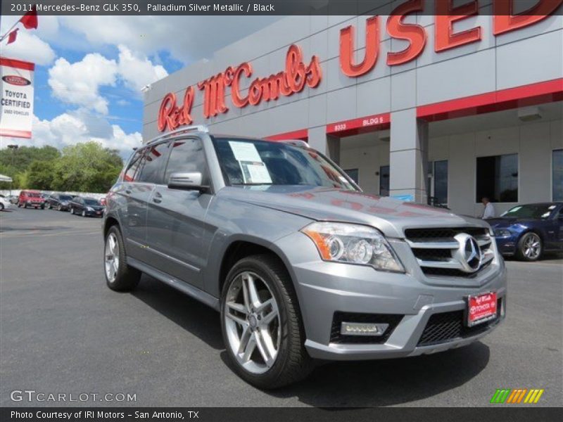 Palladium Silver Metallic / Black 2011 Mercedes-Benz GLK 350