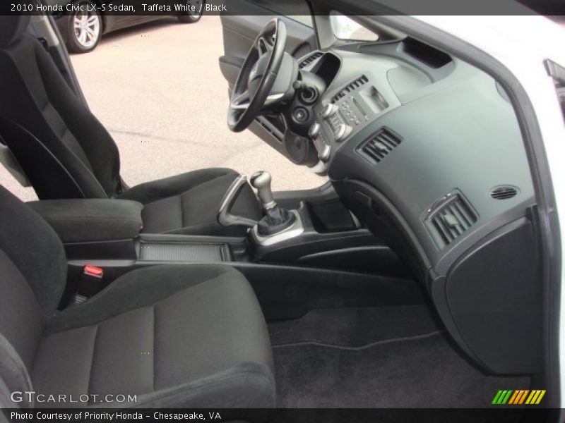 Taffeta White / Black 2010 Honda Civic LX-S Sedan