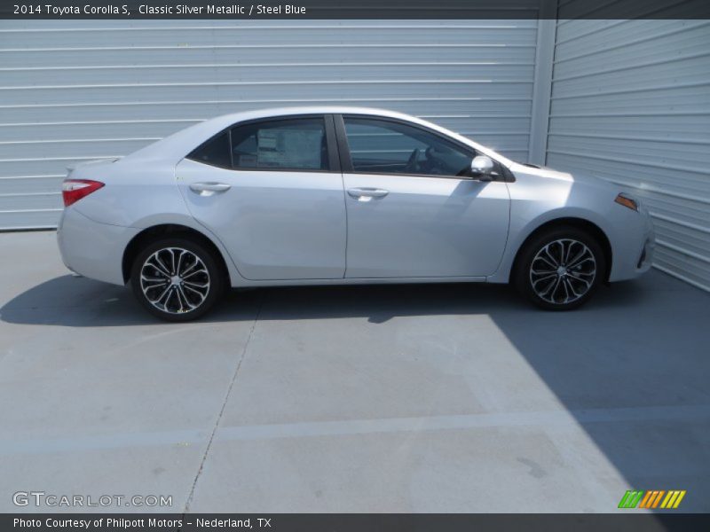 Classic Silver Metallic / Steel Blue 2014 Toyota Corolla S