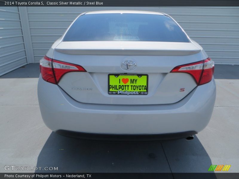 Classic Silver Metallic / Steel Blue 2014 Toyota Corolla S