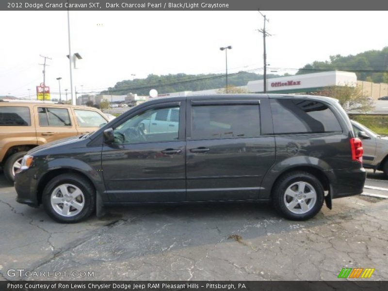 Dark Charcoal Pearl / Black/Light Graystone 2012 Dodge Grand Caravan SXT