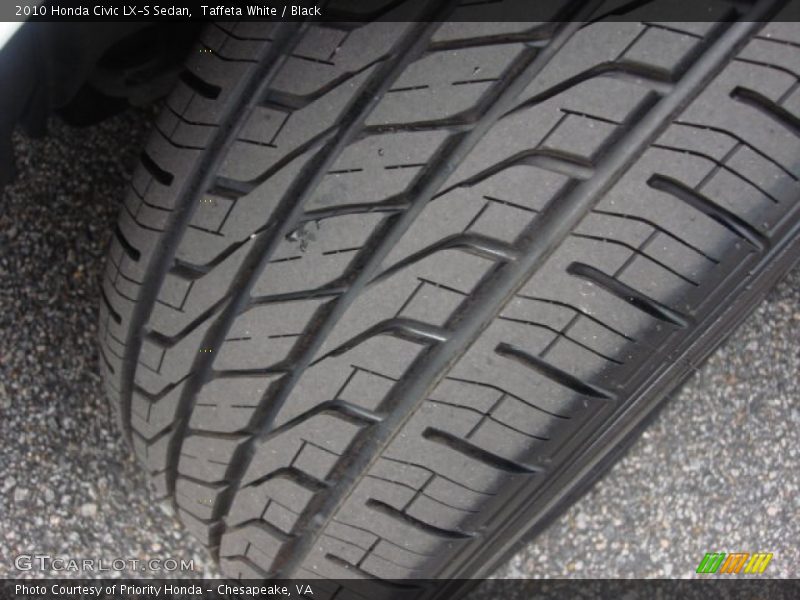 Taffeta White / Black 2010 Honda Civic LX-S Sedan