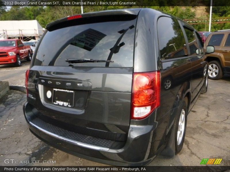 Dark Charcoal Pearl / Black/Light Graystone 2012 Dodge Grand Caravan SXT