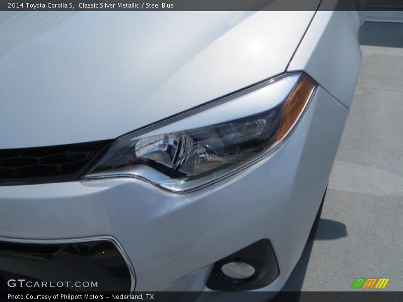 Classic Silver Metallic / Steel Blue 2014 Toyota Corolla S