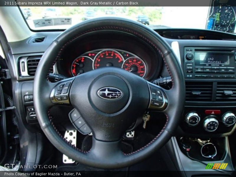Dark Gray Metallic / Carbon Black 2011 Subaru Impreza WRX Limited Wagon