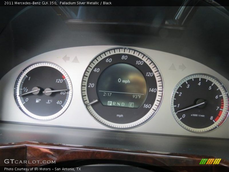Palladium Silver Metallic / Black 2011 Mercedes-Benz GLK 350