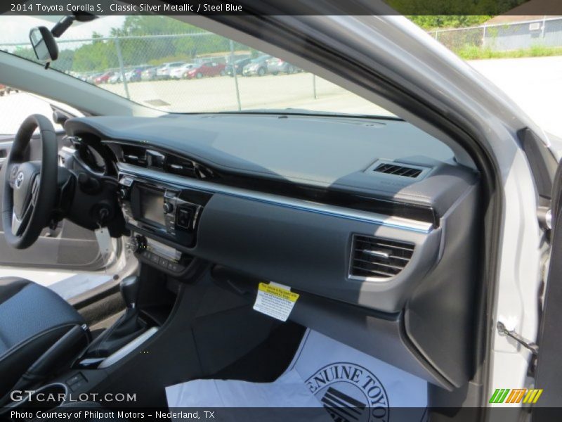Classic Silver Metallic / Steel Blue 2014 Toyota Corolla S