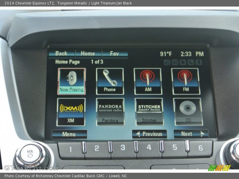 Tungsten Metallic / Light Titanium/Jet Black 2014 Chevrolet Equinox LTZ