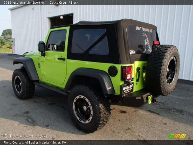 Gecko Green / Black 2013 Jeep Wrangler Sport 4x4