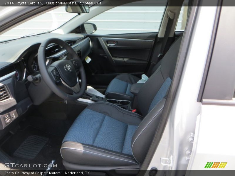  2014 Corolla S Steel Blue Interior