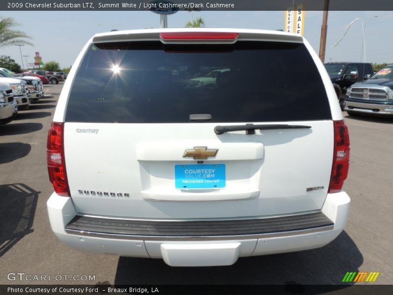Summit White / Light Cashmere/Dark Cashmere 2009 Chevrolet Suburban LTZ