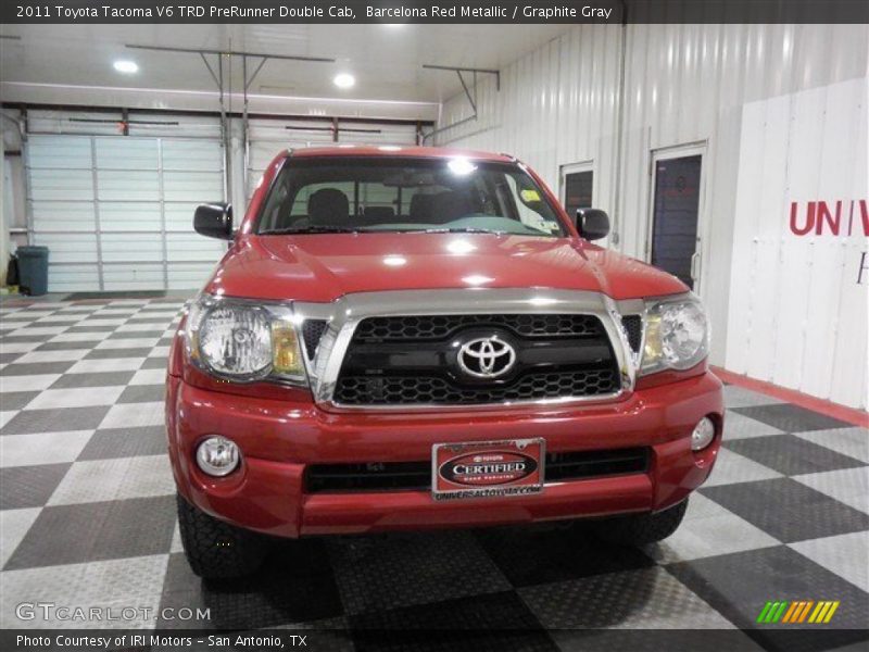 Barcelona Red Metallic / Graphite Gray 2011 Toyota Tacoma V6 TRD PreRunner Double Cab