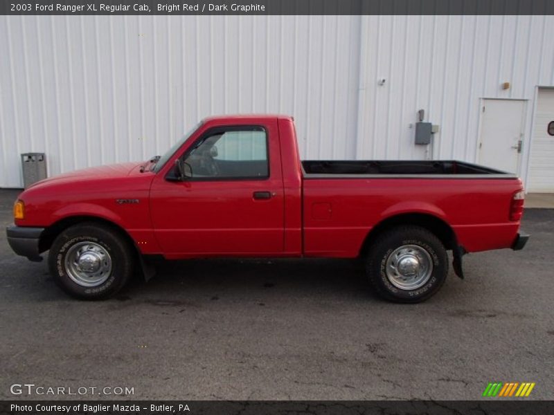 Bright Red / Dark Graphite 2003 Ford Ranger XL Regular Cab