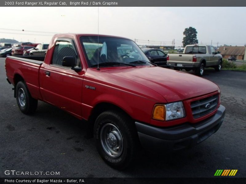 Bright Red / Dark Graphite 2003 Ford Ranger XL Regular Cab