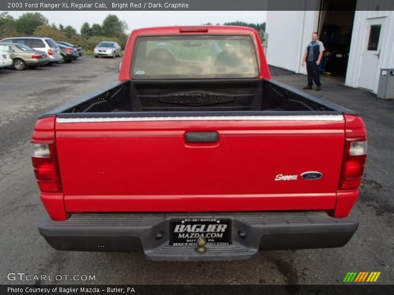 Bright Red / Dark Graphite 2003 Ford Ranger XL Regular Cab