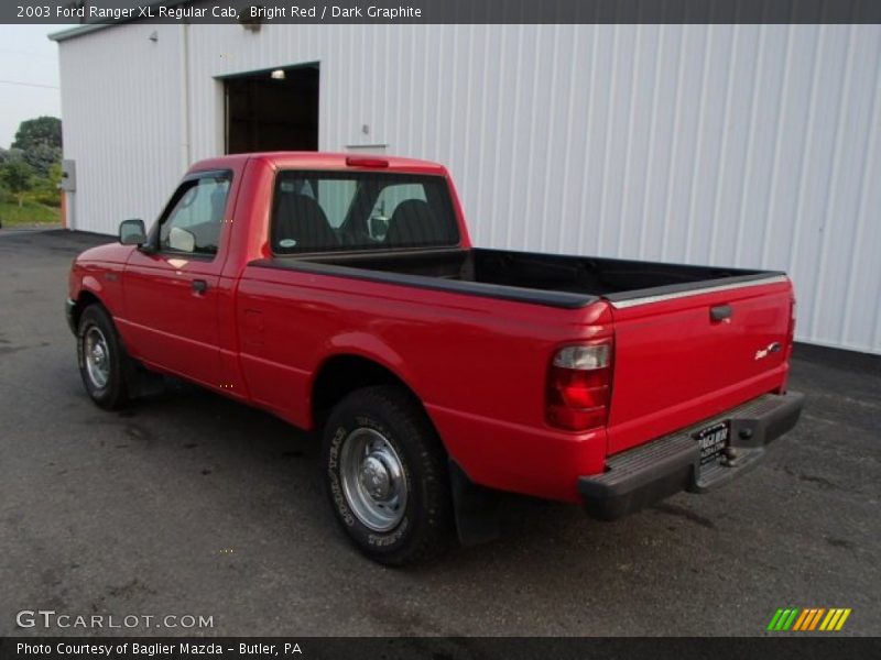 Bright Red / Dark Graphite 2003 Ford Ranger XL Regular Cab
