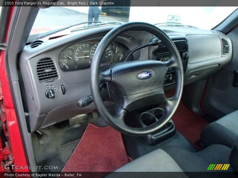 Bright Red / Dark Graphite 2003 Ford Ranger XL Regular Cab