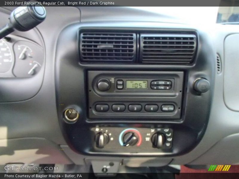 Bright Red / Dark Graphite 2003 Ford Ranger XL Regular Cab