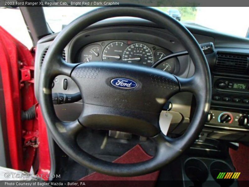 Bright Red / Dark Graphite 2003 Ford Ranger XL Regular Cab