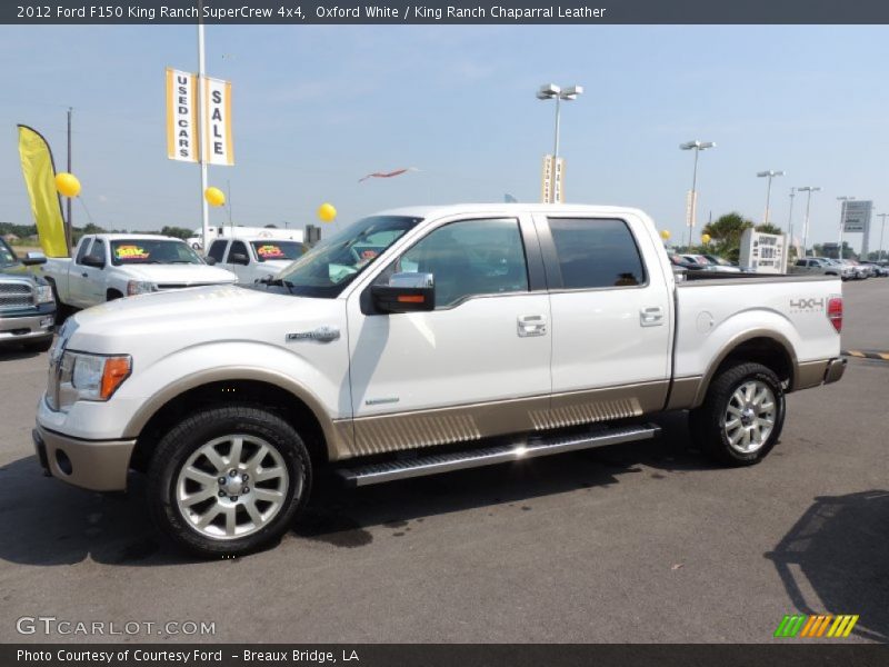 Oxford White / King Ranch Chaparral Leather 2012 Ford F150 King Ranch SuperCrew 4x4