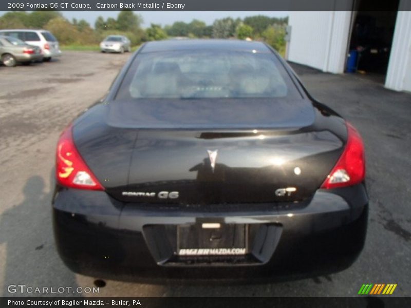 Carbon Black Metallic / Ebony 2009 Pontiac G6 GT Coupe