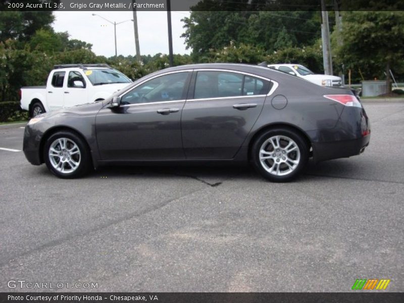 Grigio Gray Metallic / Parchment 2009 Acura TL 3.5