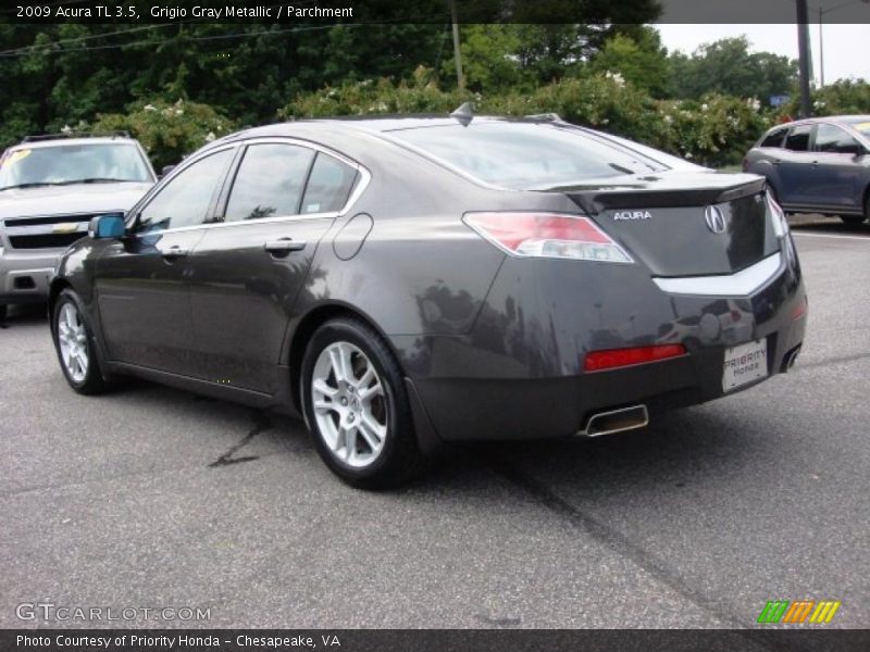Grigio Gray Metallic / Parchment 2009 Acura TL 3.5