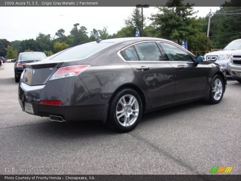 Grigio Gray Metallic / Parchment 2009 Acura TL 3.5