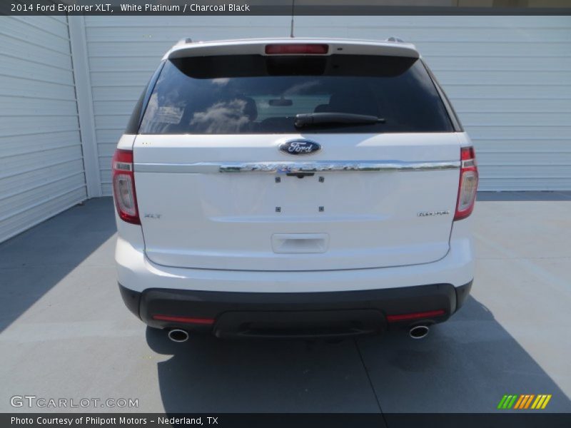 White Platinum / Charcoal Black 2014 Ford Explorer XLT