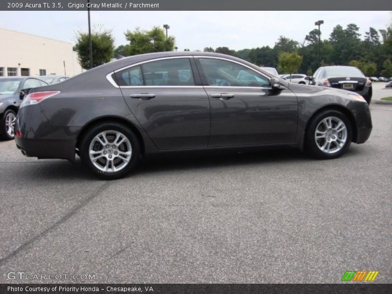 Grigio Gray Metallic / Parchment 2009 Acura TL 3.5