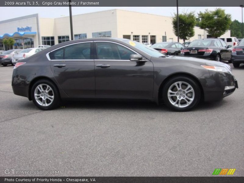 Grigio Gray Metallic / Parchment 2009 Acura TL 3.5