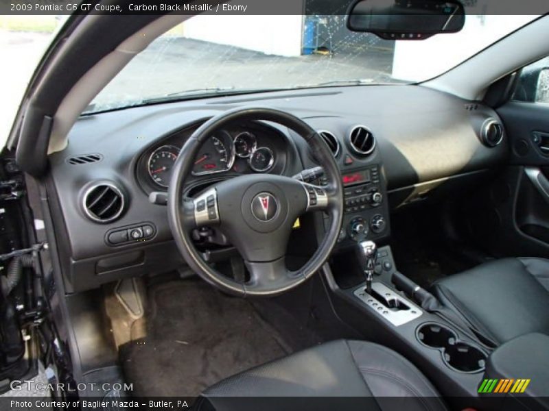 Carbon Black Metallic / Ebony 2009 Pontiac G6 GT Coupe