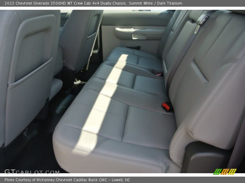 Summit White / Dark Titanium 2013 Chevrolet Silverado 3500HD WT Crew Cab 4x4 Dually Chassis