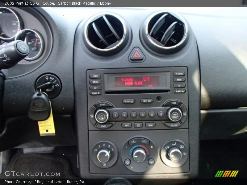 Carbon Black Metallic / Ebony 2009 Pontiac G6 GT Coupe