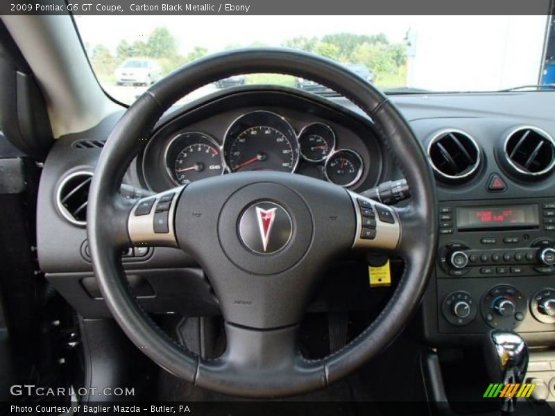 Carbon Black Metallic / Ebony 2009 Pontiac G6 GT Coupe
