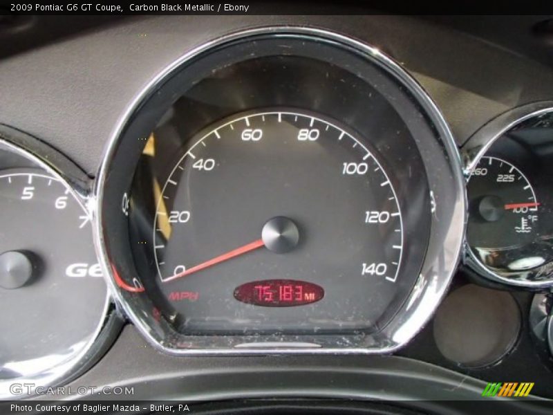 Carbon Black Metallic / Ebony 2009 Pontiac G6 GT Coupe