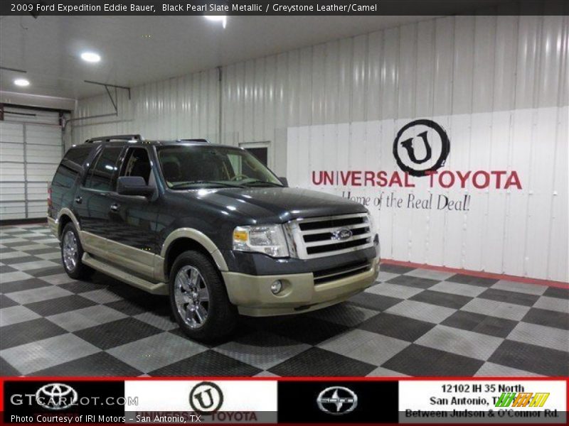 Black Pearl Slate Metallic / Greystone Leather/Camel 2009 Ford Expedition Eddie Bauer