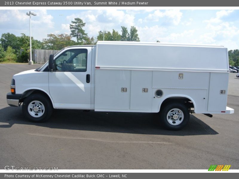 Summit White / Medium Pewter 2013 Chevrolet Express Cutaway 3500 Utility Van